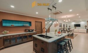 Khu bếp hiện đại villa HDL 03