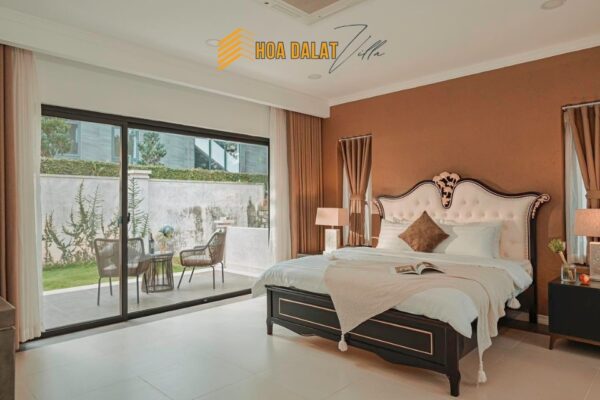 Phòng ngủ villa HDL 03 ấm cúng, sang trọng và tiện nghi